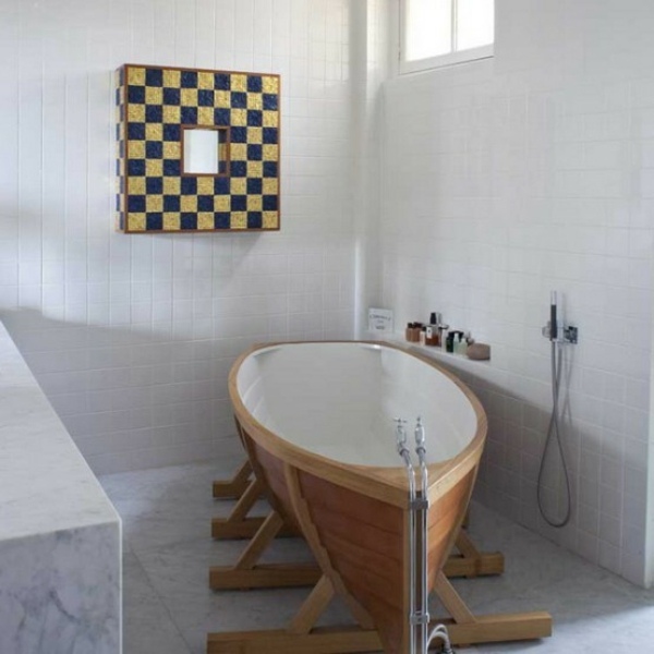 freestanding bathtub boat shape