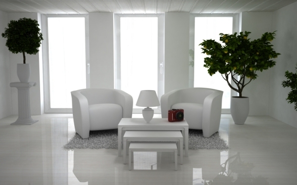 white room design tables different sizes