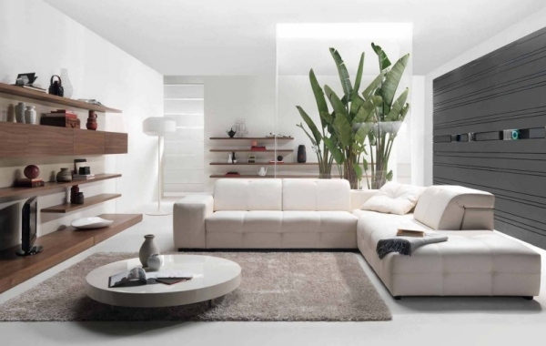 white living room ideas natural materials