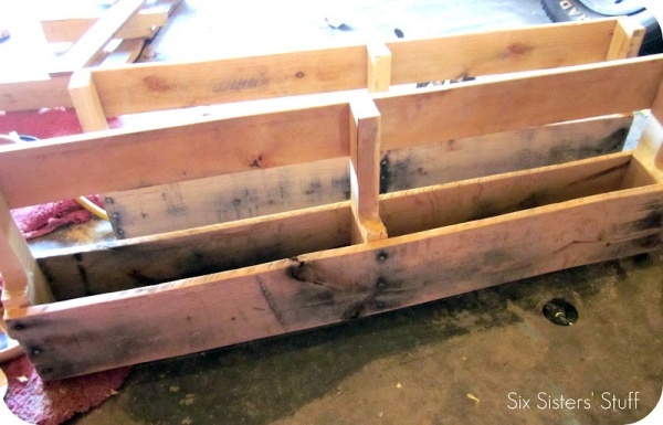 wooden pallets furniture ideas shelf pallets cut