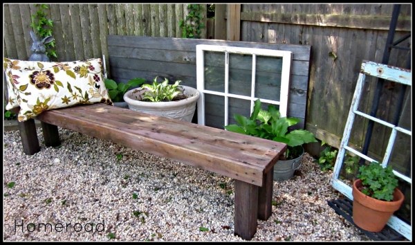  pallets furniture wooden slats garden bench