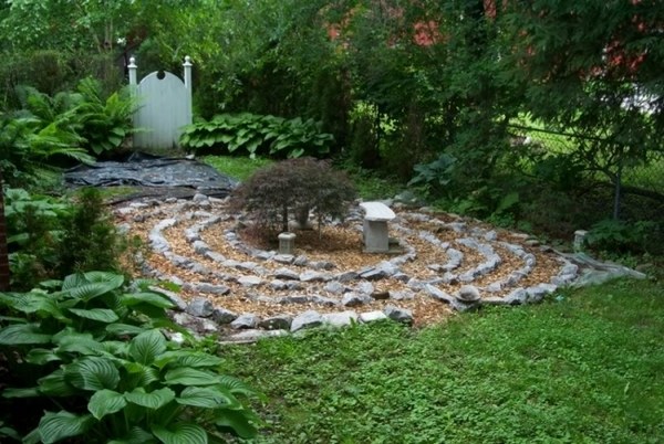 zen-rock garden-mini-maze-garten-ideas