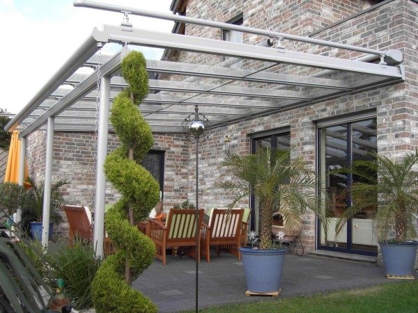 Aluminum profiles glass roof patio deck