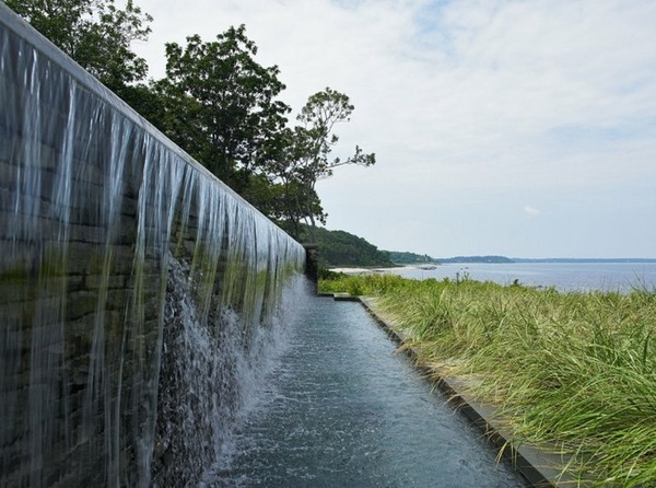 Artificial Waterfall Garden Pool lawn