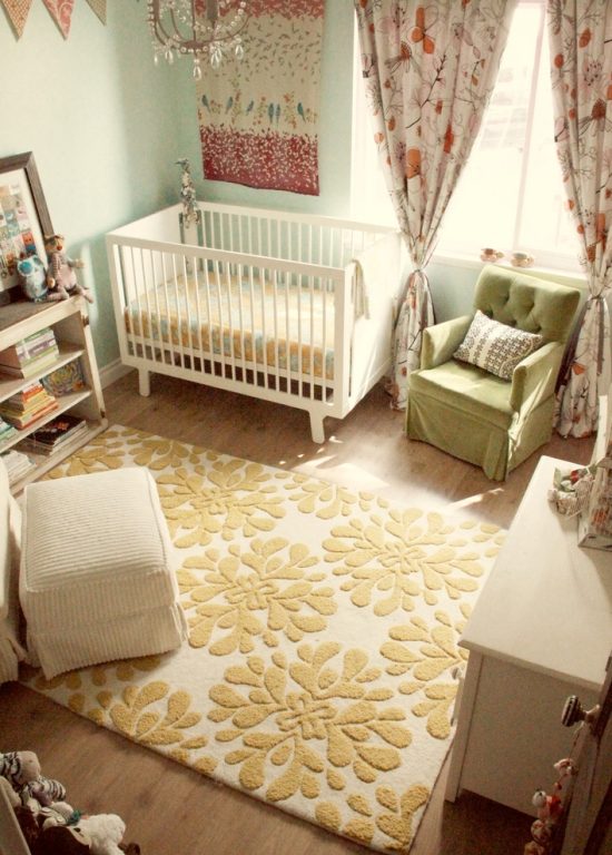 Baby cot nursery room design