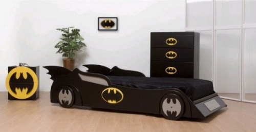 Batmobile bed Boys room