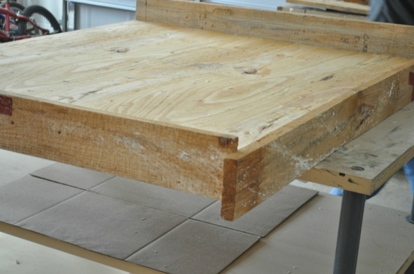 Bed frame DIY wooden planks