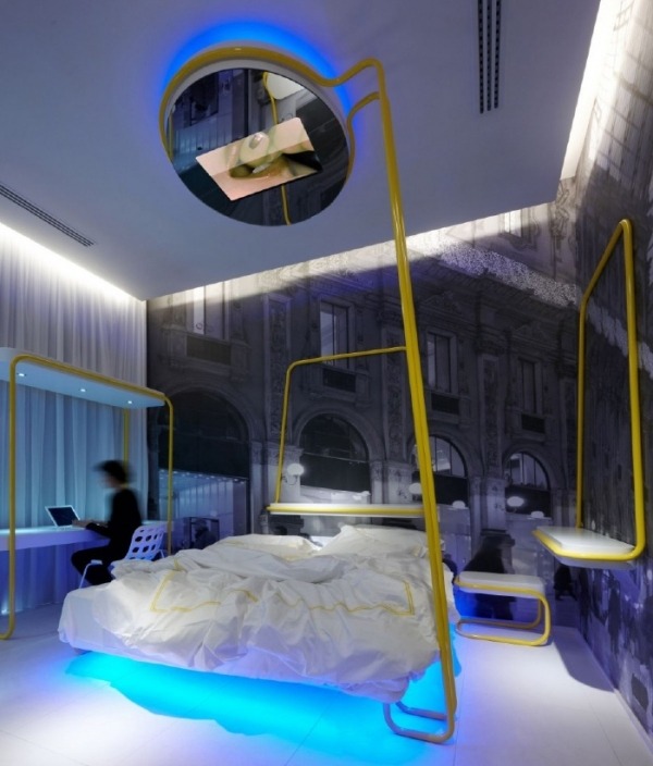 Bedroom furniture ideas suspended ceiling mirror lights