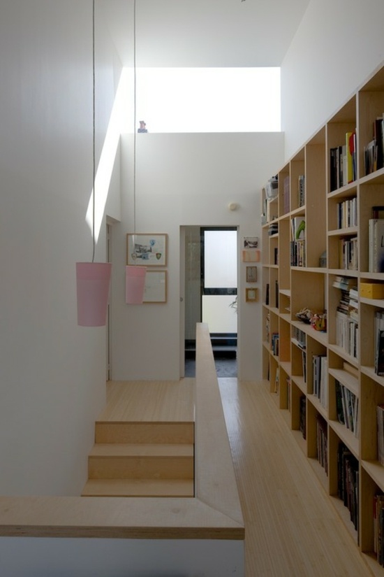 Bookshelf floor storage 