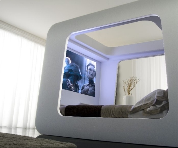 Canopy bed design modern bedroom furniture hi tech