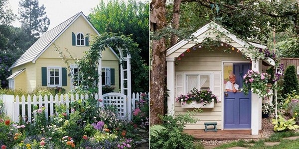 Childrens playhouse cottage style ideas