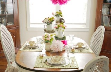 Crafts-ideas-spring-dining-room-decoration