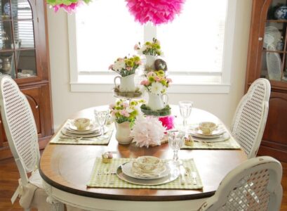 Crafts-ideas-spring-dining-room-decoration