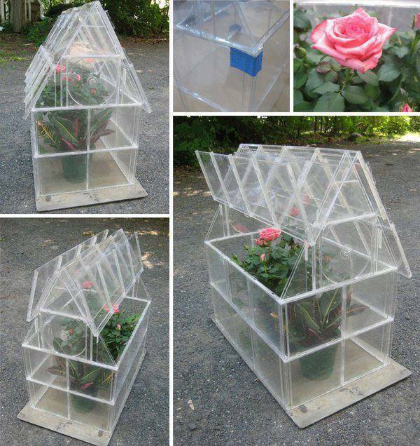 Glass House CD Holder upcycling idea