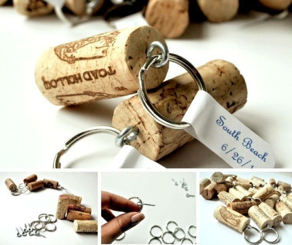 DIY Wine cork key hanger recycling ideas