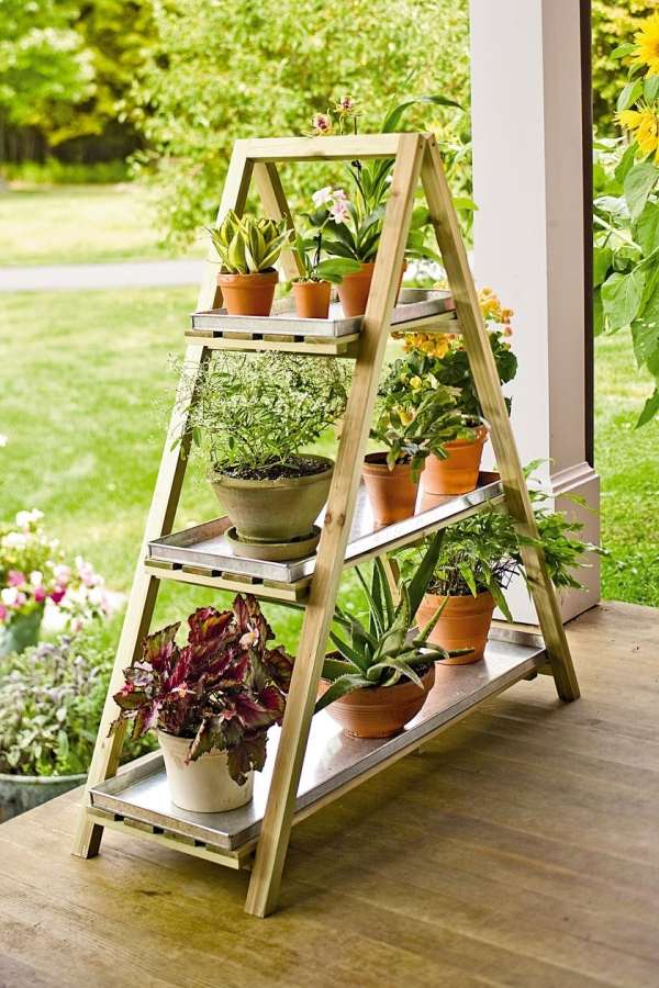 DIY-Flower-stand-patio-decorating-ideas