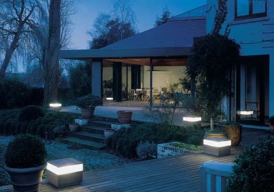 Elegant modern lamps garden