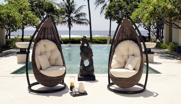 Exclusive rattan garden furniture design pool chair