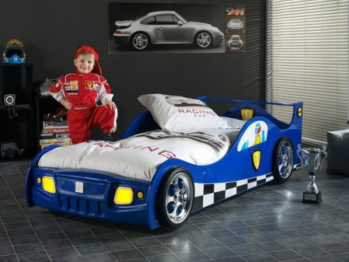 Fantastic boy room car bed
