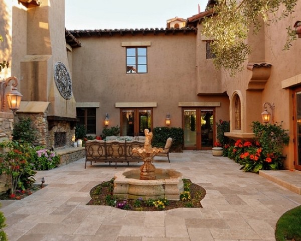 Garden Patio Courtyard Design Spanish style