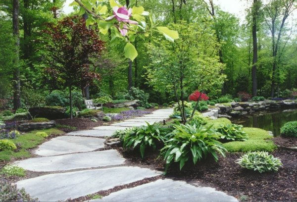 Garden path natural stone
