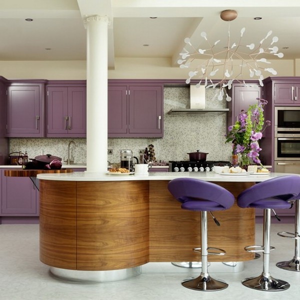 modern purple white design