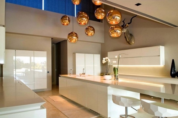 Interior design ideas modern cabinets pendant lights