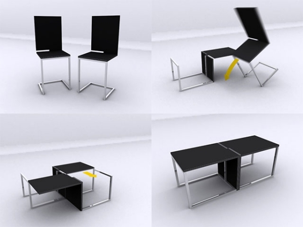 Joel Hesselgren table chairs transforming furniture