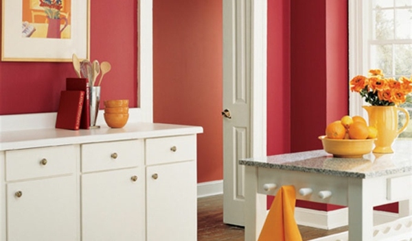 Kitchen-renovation-ideas-wall paint berries color