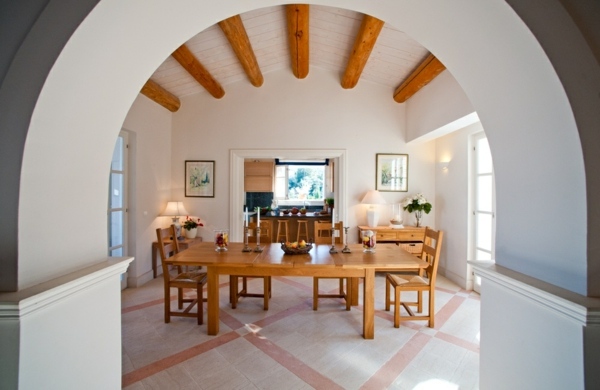 Mediterranean furniture style dining room design ideas