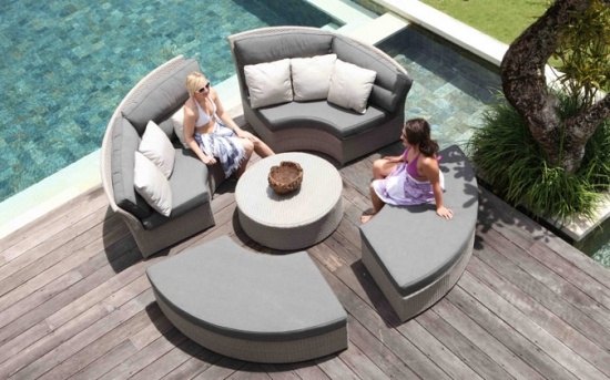 Modular sofa set rattan lounge furniture