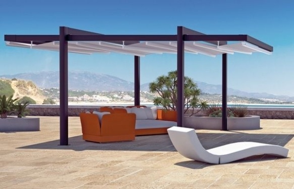 PVC patio cover sunbed design