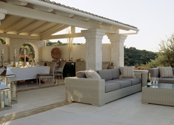 Patio roof garden design furniture style