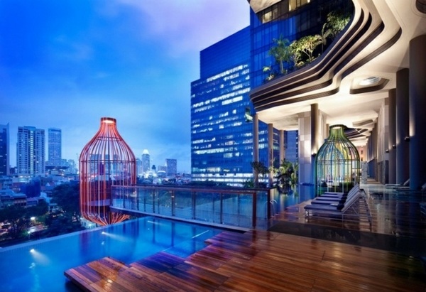 Recessed-lighting-pool-design-roof-balcony