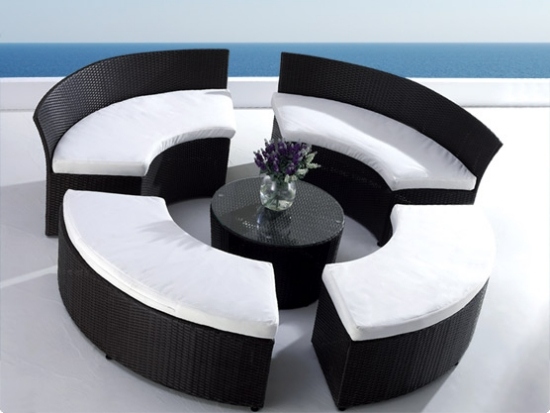 Sofa set rattan garden deck lounge furniture