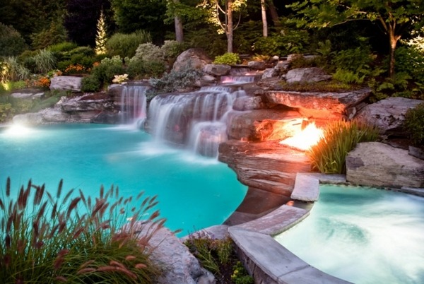 Summer-pool-and-fireplace-lighting 