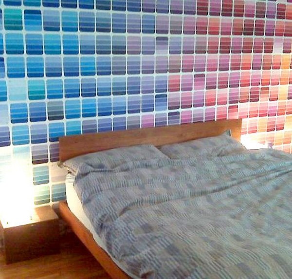 Teenage room wall design ideas colored panels