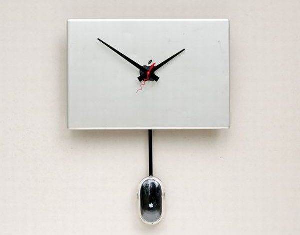 Wall clock computer mouse DIY recycling ideas