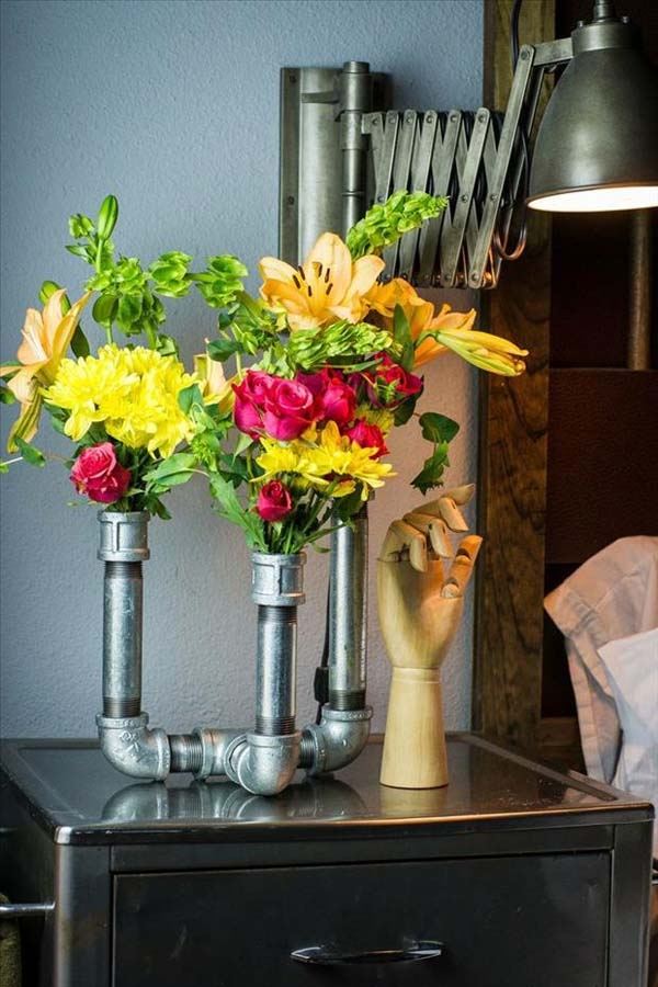 awesome recycling ideas plumbing pipes vase