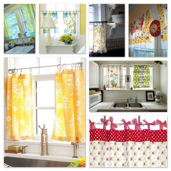 beautiful kitchen curtain ideas colorful fabrics