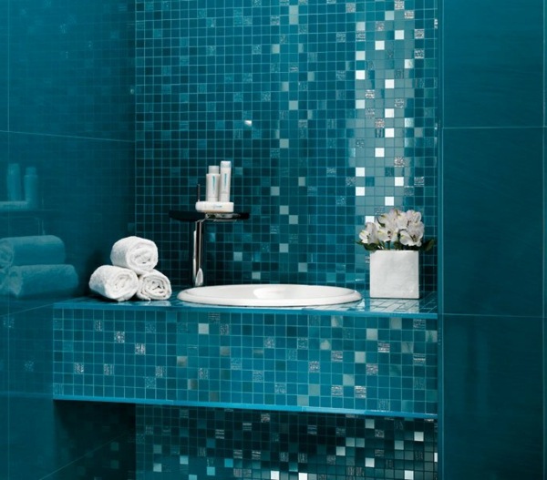 blue tiles wash basin furniture