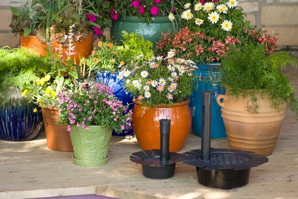 colorful ceramic self watering flower pots