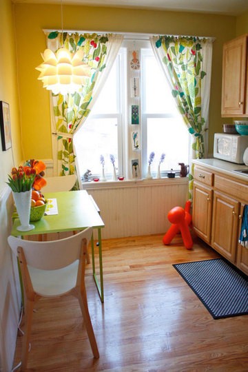 colorful kitchen curtains