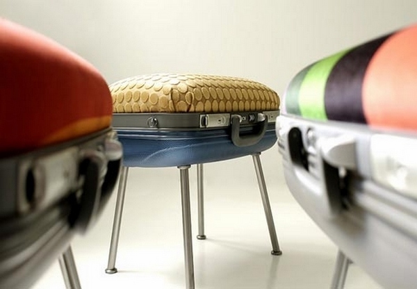 cool upcycling projects old suitcase stool original furniture