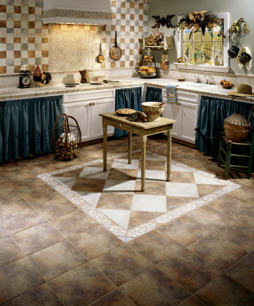 country style kitchen warm shades wooden cabinets