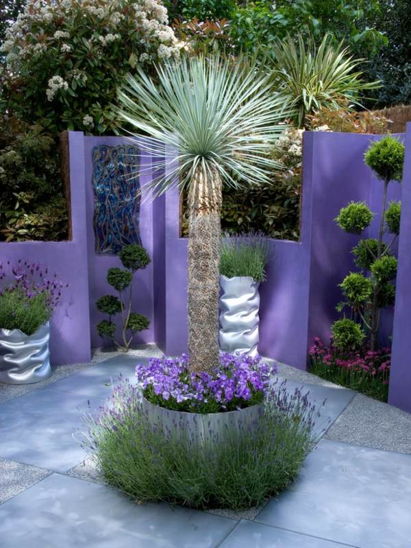 creative Garden decoration Ideas Glass Painting Plants