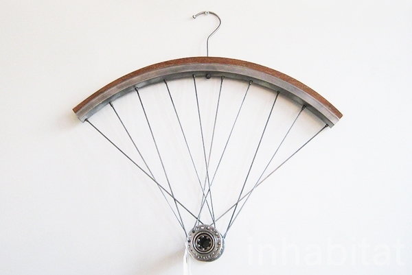 creative upcycling ideas recycled bicycle parts clothes hanger