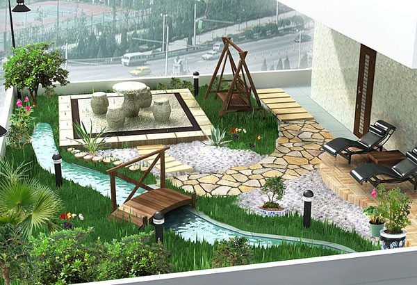 design ideas for small gardens
