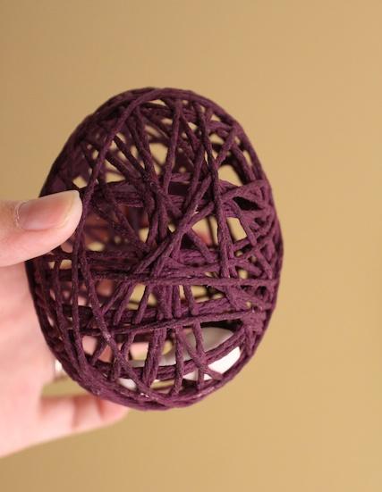 easter eggs craft ideas yarn eggs