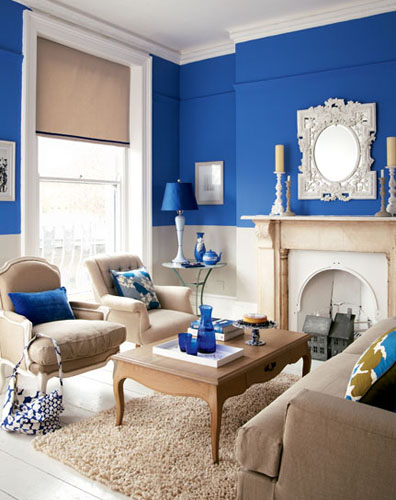 Blue Walls Living Room Decorating Ideas - blue walls living room decorating ideas